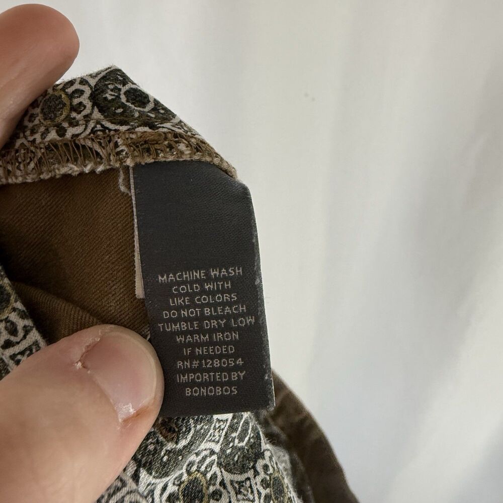Bonobos Chino Pants Men's 40x32 Solid Brown Straight leg Cotton Blend - Picture 10 of 10